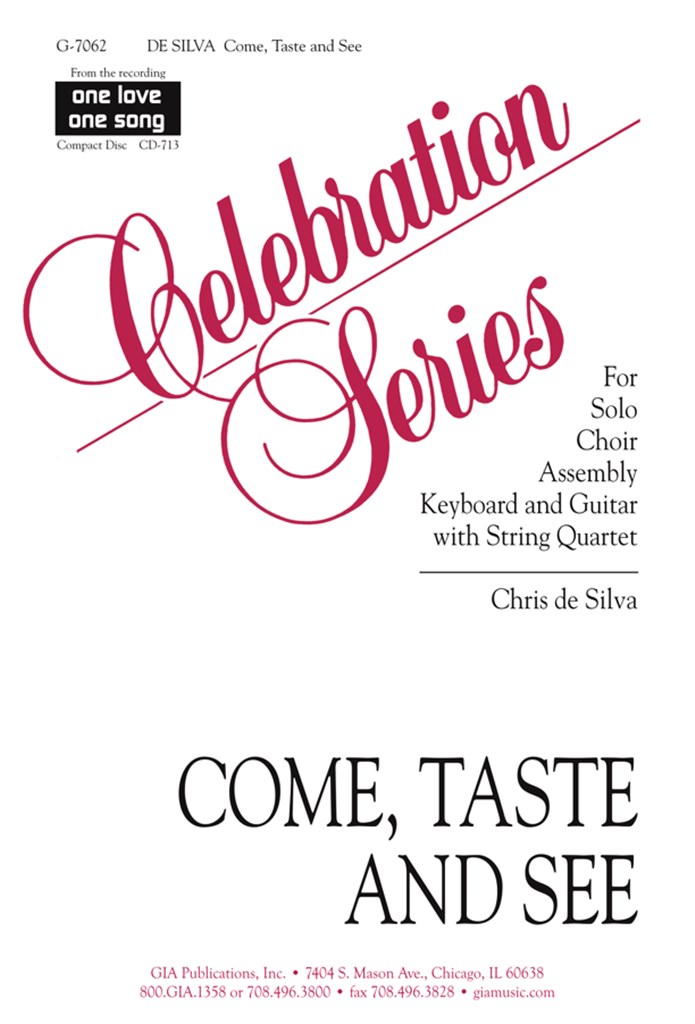 Come, Taste and See - Instrumental Parts